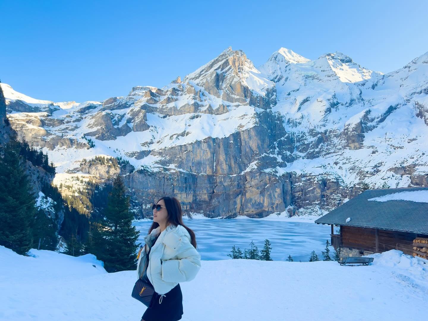 Oeschinensee turquoise lake Switzerland