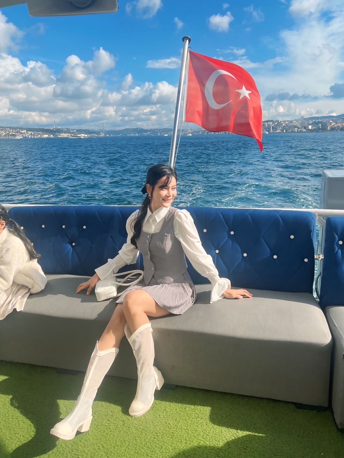 ล่องเรือชมวิวตุรเคีย วิวระหว่างล่องเรือสวยมากค่ะ