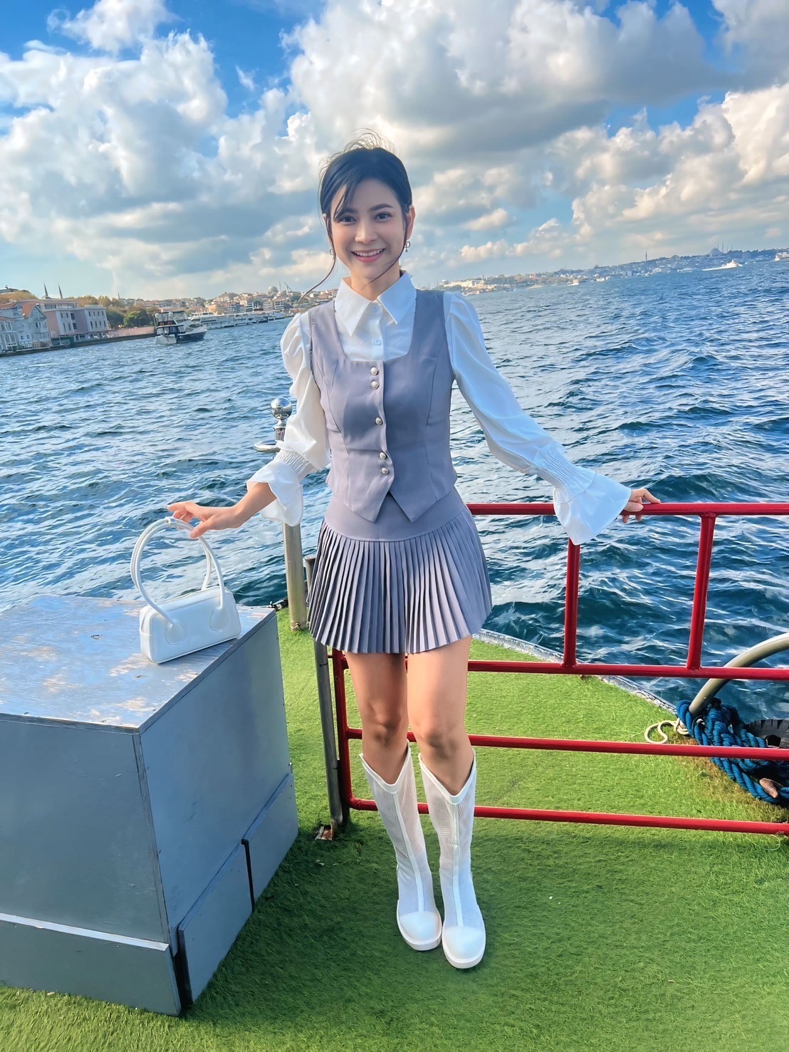 ล่องเรือชมวิวตุรเคีย วิวระหว่างล่องเรือสวยมากค่ะ
